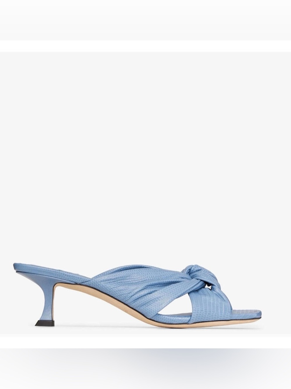 Jimmy Choo Avenue 50 Mules in ice blue